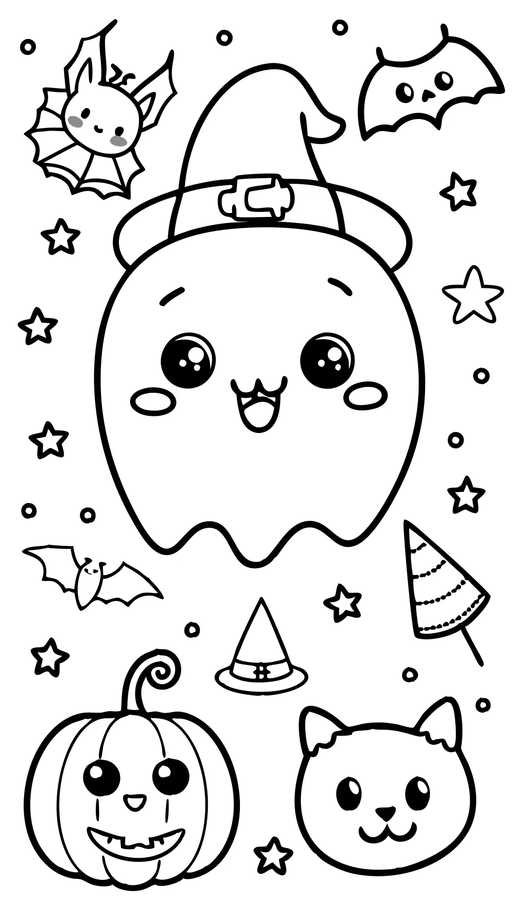 coloriages halloween mignon